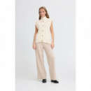 Chaqueta Mujer Chaleco ICHI Destan Sandshell