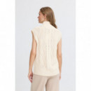 Chaqueta Mujer Chaleco ICHI Destan Sandshell