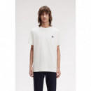 Camisetas Hombre Camiseta FRED PERRY M1303 Bold Logo Blanco