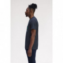 Camisetas Hombre Camiseta FRED PERRY M1311 Tennis Court Azul Marino