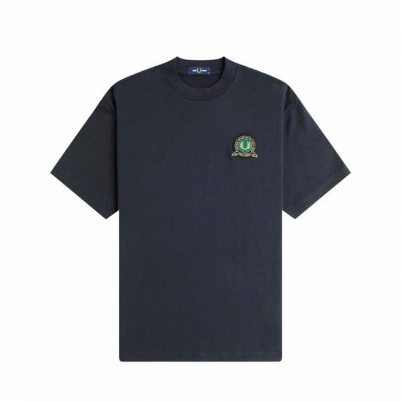 Camisetas Hombre Camiseta FRED PERRY M1312 Tennis Badge Azul Marino