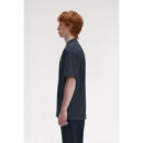 Camisetas Hombre Camiseta FRED PERRY M1312 Tennis Badge Azul Marino