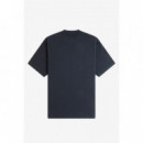 Camisetas Hombre Camiseta FRED PERRY M1312 Tennis Badge Azul Marino