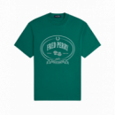 Camisetas Hombre Camiseta FRED PERRY M1316 Chosen By Champions Verde