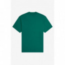Camisetas Hombre Camiseta FRED PERRY M1316 Chosen By Champions Verde