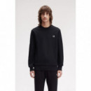 Jerséis y Sudaderas Sudadera FRED PERRY M1369 Bold Logo Negro