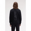Jerséis y Sudaderas Sudadera FRED PERRY M1369 Bold Logo Negro