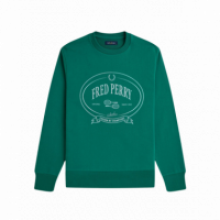 Jerséis y Sudaderas Sudadera FRED PERRY M1605 Chosen By Champions Verde