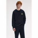 Jerséis y Sudaderas Sudadera FRED PERRY M1751 Tennis Badge Azul Marino