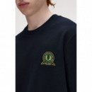 Jerséis y Sudaderas Sudadera FRED PERRY M1751 Tennis Badge Azul Marino