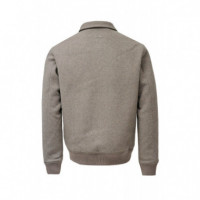 Chaquetas Hombre Chaqueta SALSA JEANS Bomber de Lana Dark Beige