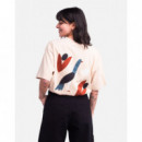 Camisetas Hombre Camiseta OLOW Oisel Crema