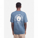 Camisetas Hombre Camiseta OLOW Gold Steel Blue