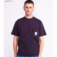 Camisetas Hombre Camiseta OLOW Clover Carbon Black & Plum