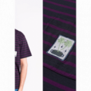 Camisetas Hombre Camiseta OLOW Clover Carbon Black & Plum