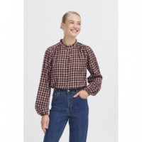 B-YOUNG Blusas y Camisas Blusa B.young Iflana Check Port Royale