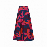 Faldas Falda FRNCH Burmese Geo Flowers