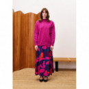 Faldas Falda FRNCH Burmese Geo Flowers