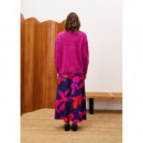 Faldas Falda FRNCH Burmese Geo Flowers