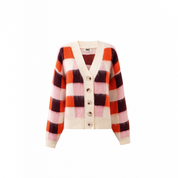 Jerséis y Sudaderas Cárdigan FRNCH Viola Rosa