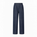 Pantalones Mujer Pantalón FRNCH Oxalis Navy Blue