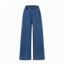 Pantalones Mujer Pantalón FRNCH Balsamine Bleu Jean