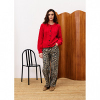 Pantalones Mujer Pantalón FRNCH Bobtail Leopard