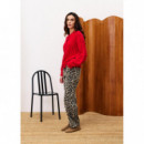 Pantalones Mujer Pantalón FRNCH Bobtail Leopard