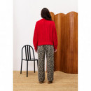 Pantalones Mujer Pantalón FRNCH Bobtail Leopard