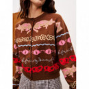 Jerséis y Sudaderas Cárdigan FRNCH Abyssin Ice Brown