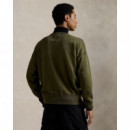 Chaquetas Hombre Sudadera POLO RALPH LAUREN de Felpa con Gráfico Vintage Company Olive