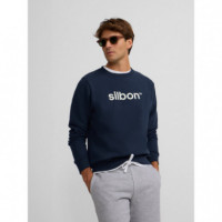 Jerséis y Sudaderas Sudadera SILBON Flock Azul Marino