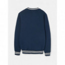 Jerséis y Sudaderas Sudadera SILBON Retro Lettering Azul Marino