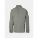 Chaquetas Hombre Chaqueta SILBON Militar Parches Dye Verde