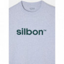 Camisetas Hombre Camiseta SILBON Flock Gris