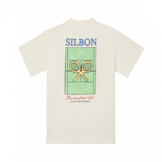 Camisetas Hombre Camiseta SILBON Perfect Set Crema