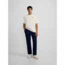 Camisetas Hombre Camiseta SILBON Perfect Set Crema