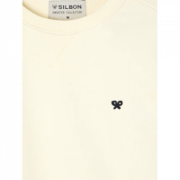 Jerséis y Sudaderas Sudadera SILBON Minilogo Crema