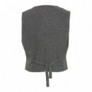 B-YOUNG Chaquetas Mujer Chaleco B.young Etona Mid Grey Melange