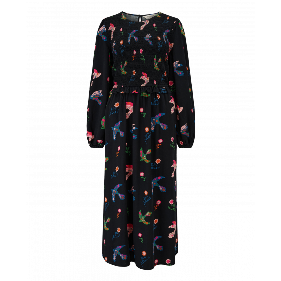 SUGARHILL BRIGHTON Vestidos Vestido Sugarhill Darcie Black Rainbow Folk Bird
