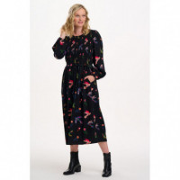 SUGARHILL BRIGHTON Vestidos Vestido Sugarhill Darcie Black Rainbow Folk Bird