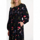 SUGARHILL BRIGHTON Vestidos Vestido Sugarhill Darcie Black Rainbow Folk Bird