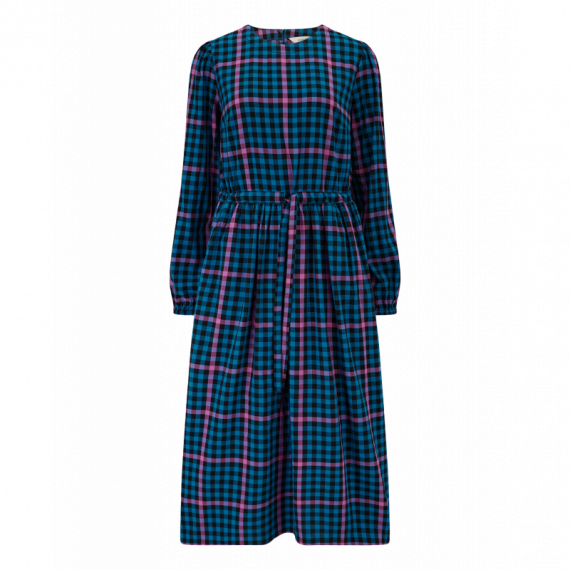 SUGARHILL BRIGHTON Vestidos Vestido Sugarhill Yasmin Black/teal, Twilight Gingham