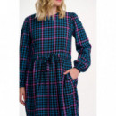 SUGARHILL BRIGHTON Vestidos Vestido Sugarhill Yasmin Black/teal, Twilight Gingham