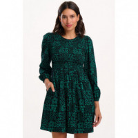 SUGARHILL BRIGHTON Vestidos Vestido Sugarhill Dee Dee Black/green, Doodle Checkerboard