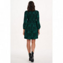 SUGARHILL BRIGHTON Vestidos Vestido Sugarhill Dee Dee Black/green, Doodle Checkerboard