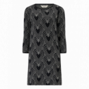 SUGARHILL BRIGHTON Vestidos Vestido Sugarhill Tamara Black/off White, Heart Explosion