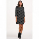 SUGARHILL BRIGHTON Vestidos Vestido Sugarhill Tamara Black/off White, Heart Explosion