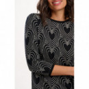 SUGARHILL BRIGHTON Vestidos Vestido Sugarhill Tamara Black/off White, Heart Explosion