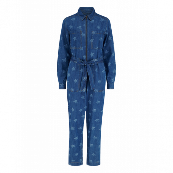 SUGARHILL BRIGHTON Mono Sugarhill Anwen Mid Blue Denim, Bleached Stars